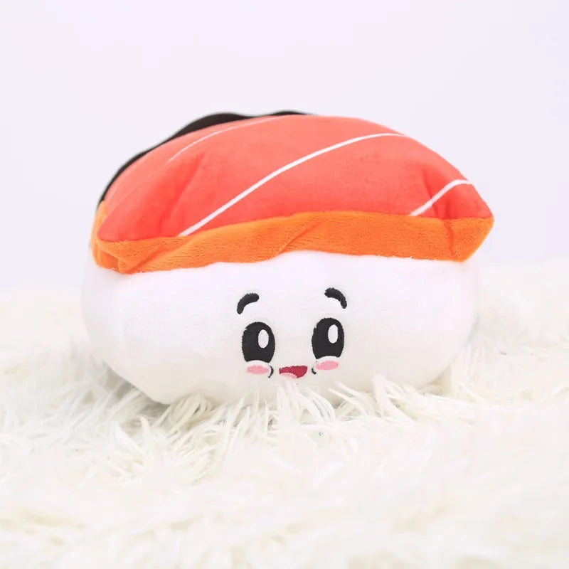 🍣 Sushi Cat Toys – Fluffy Sushi Roll Pillow for Kittens & Cats 🐾💤