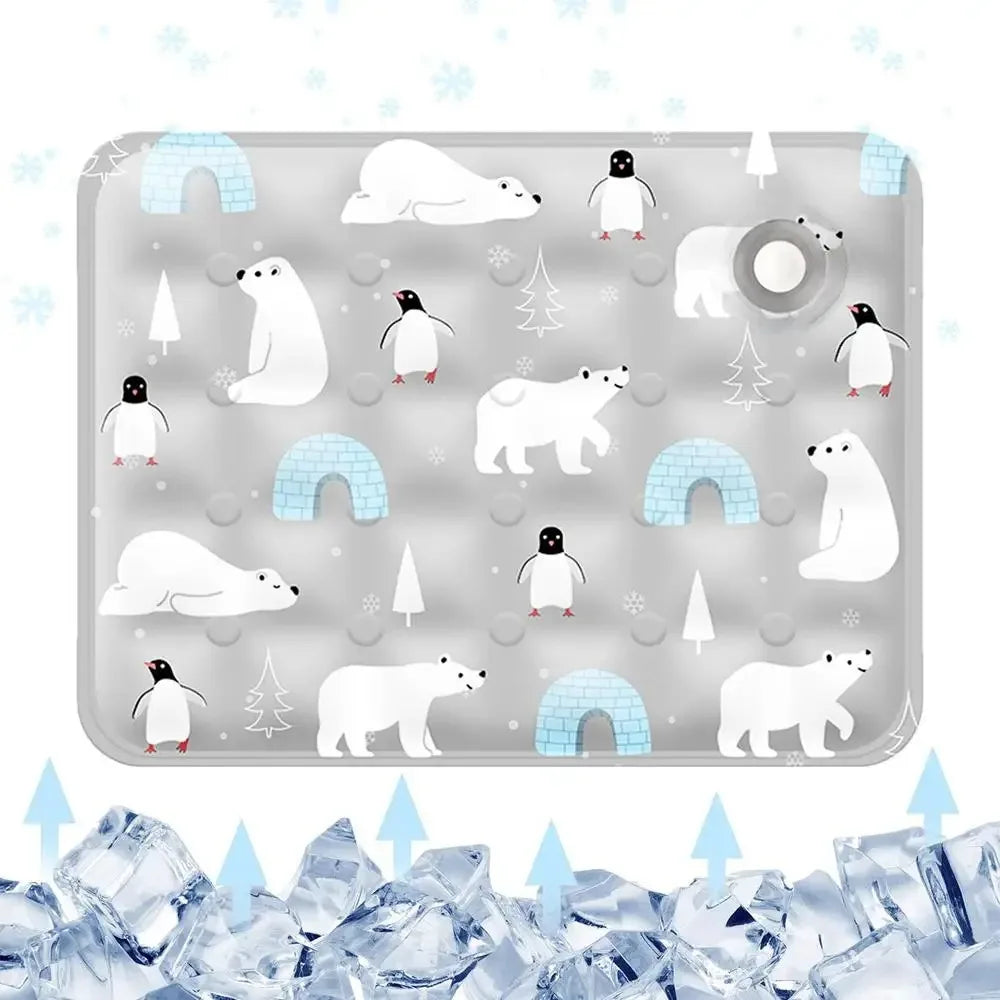 Cooling Pet Bed Mat – Breathable Summer Sleeping Pad for Cats & Dogs, Soft Cushion for Crate, Floor, or Kennel