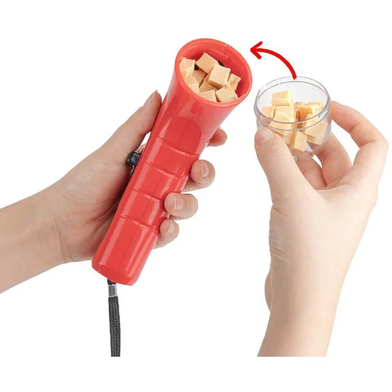Dog Treat Launcher Toy – Portable Interactive Snack Feeder Gun for Training & Play