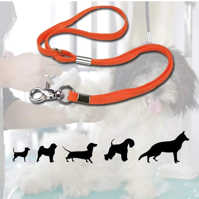 🐾 Pet Grooming Loop Leash with Lock Clip – Adjustable Restraint for Grooming Table Arm