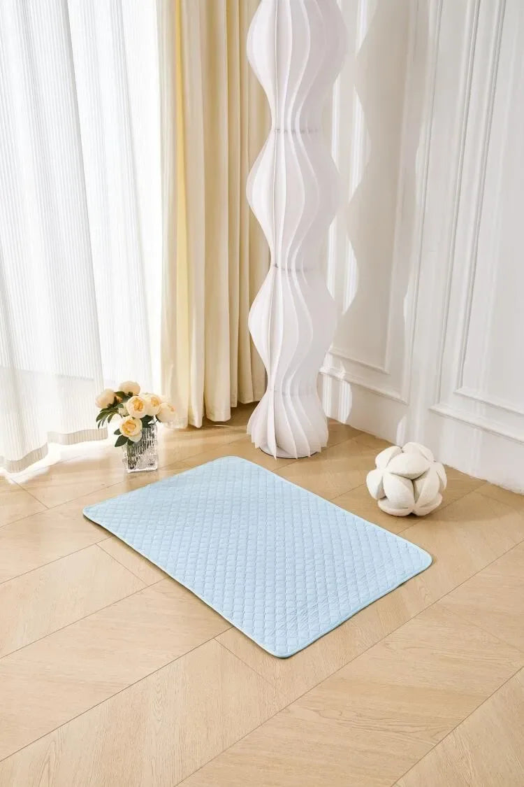 Waterproof Ice Silk Cooling Pet Pad – Breathable Chill Mat for Dogs & Cats in Hot Weather