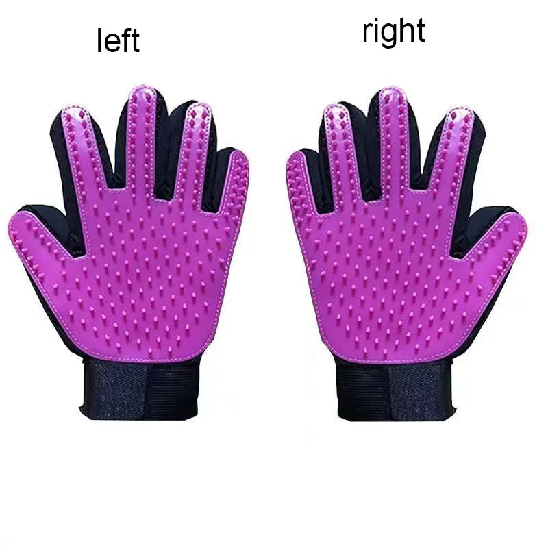 Pet Grooming Glove 🐾 Deshedding & Massage Brush for Dogs & Cats