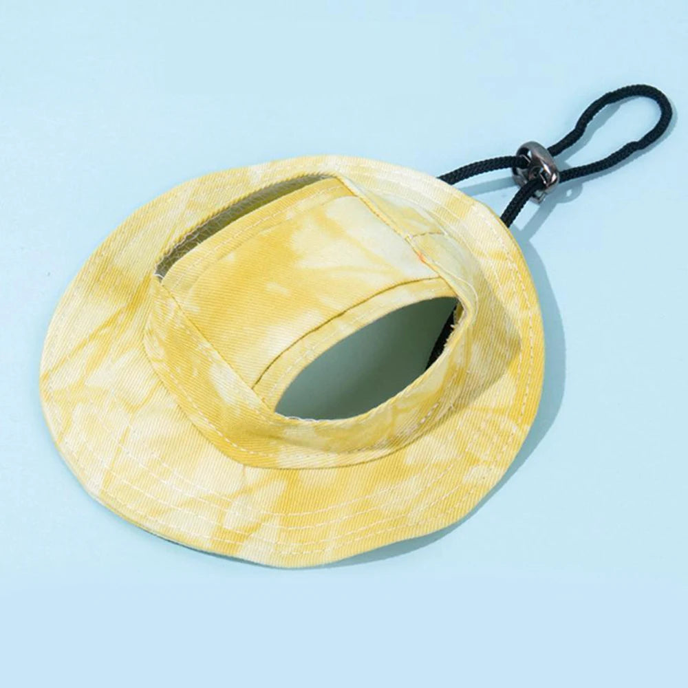 Adjustable Pet Baseball Cap with Ear Holes – Summer Sun Hat for Small & Medium Dogs and Cats