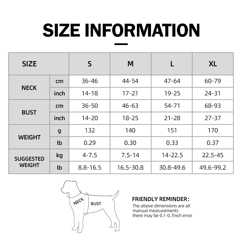 🐶 Anti-Pull Dog Harness – Reflective, Escape-Proof, Adjustable Chest Strap for Large & Medium Dogs