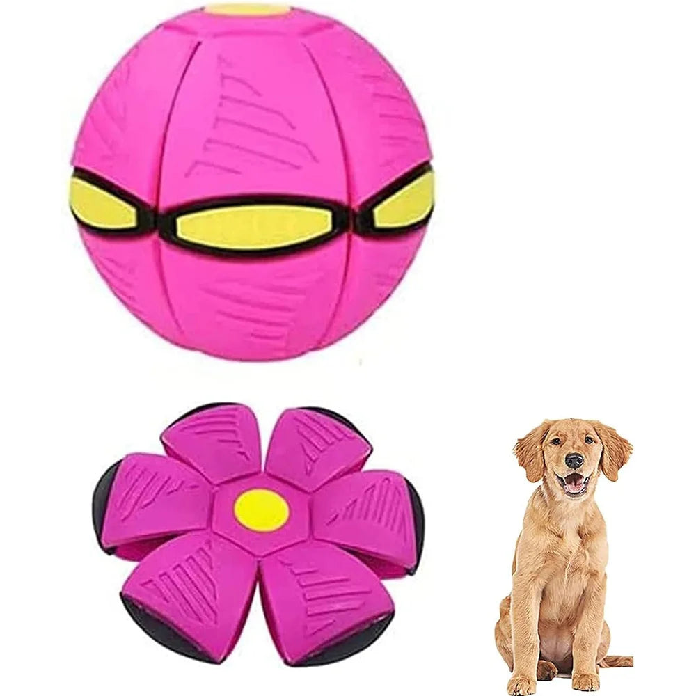 Indestructible Flying Saucer Dog Toy – Chew-Proof Interactive Toy for Aggressive Chewers, Outdoor Training Ball for All Dogs