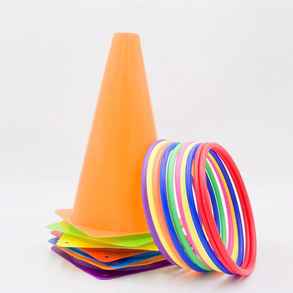 Agility Speed Ladder Nylon Straps Marking Discs Exerciser Resistance Drag Parachutes Sports Running Warm-Up Training Ladder Tool