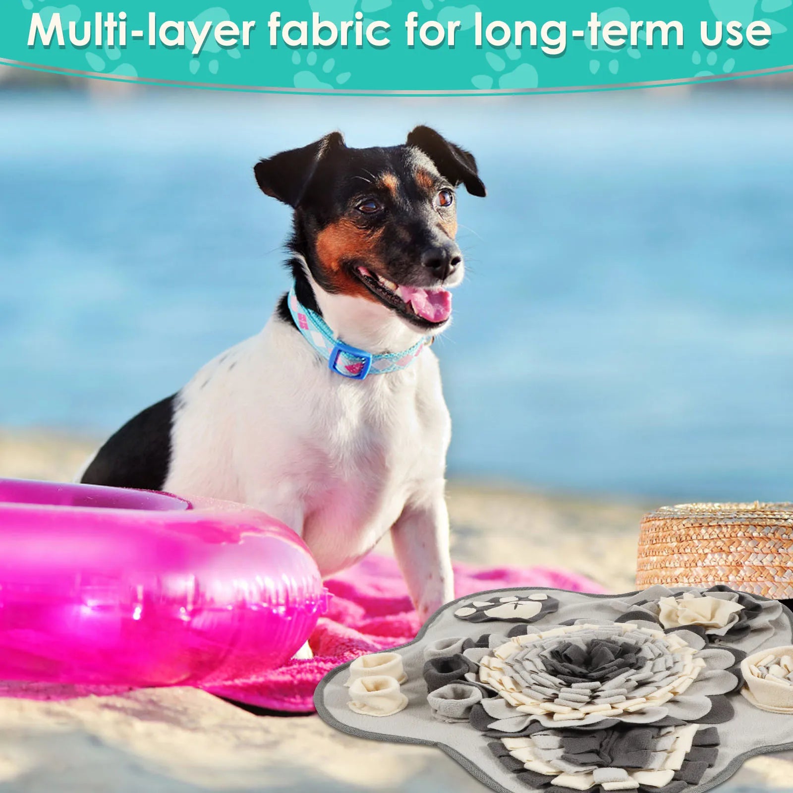 Dog Snuffle Mat – Interactive Feeding & Training Toy 🐶🌿