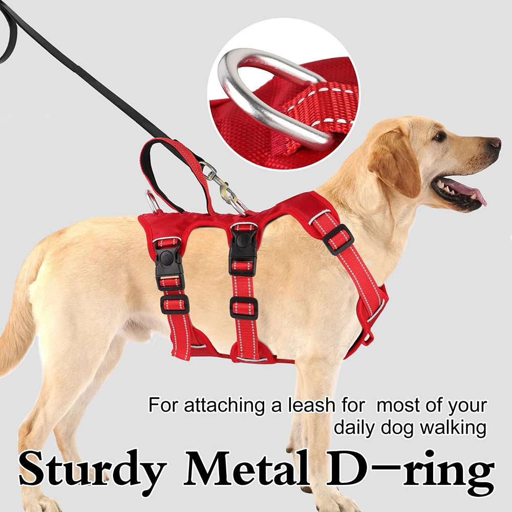 🐾 Waterproof Reflective Dog Harness – Padded & Secure for Outdoor Adventures!