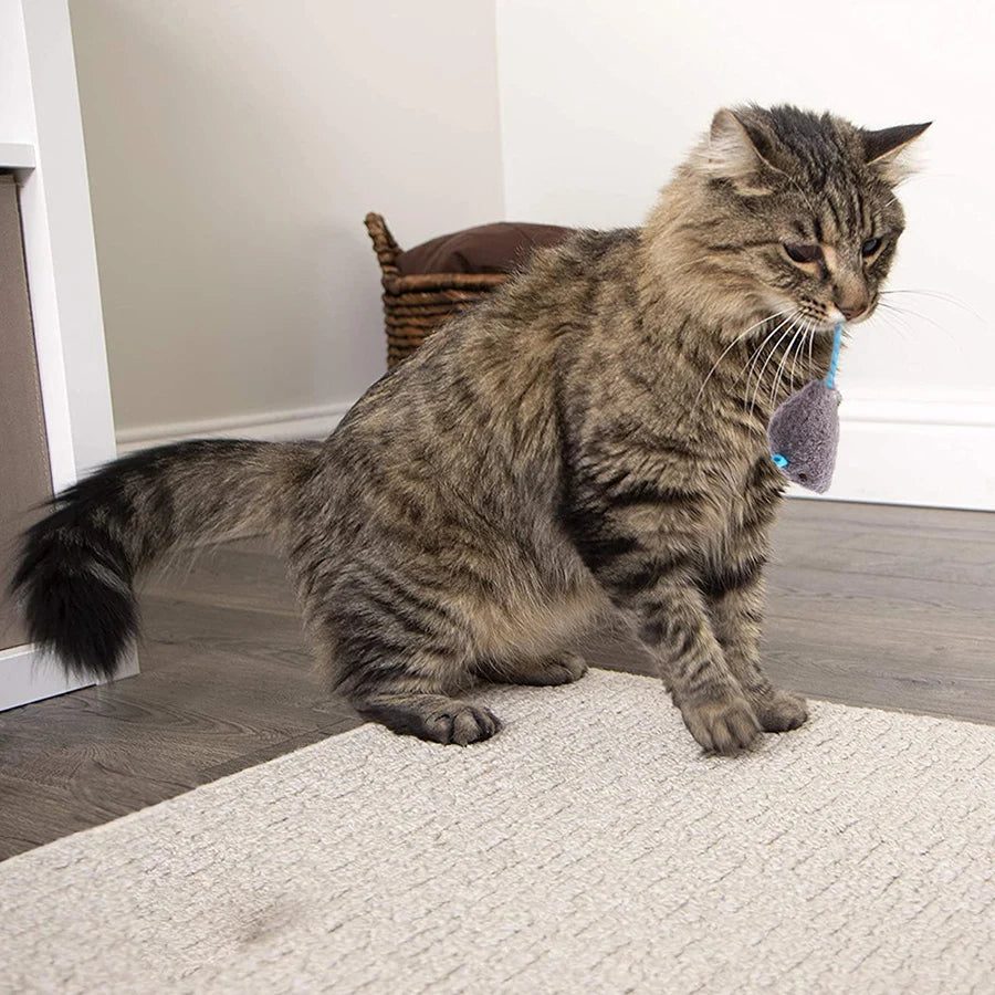 Plush Mouse Cat Toy – Interactive Cute Self-Hi Cat Play Toy