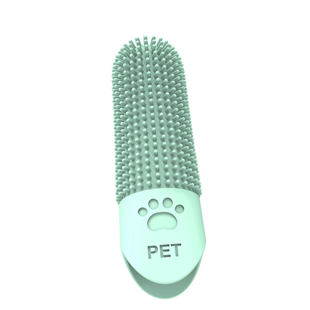 Pet Silicone Finger Toothbrush – Tartar & Plaque Remover for Cats & Dogs