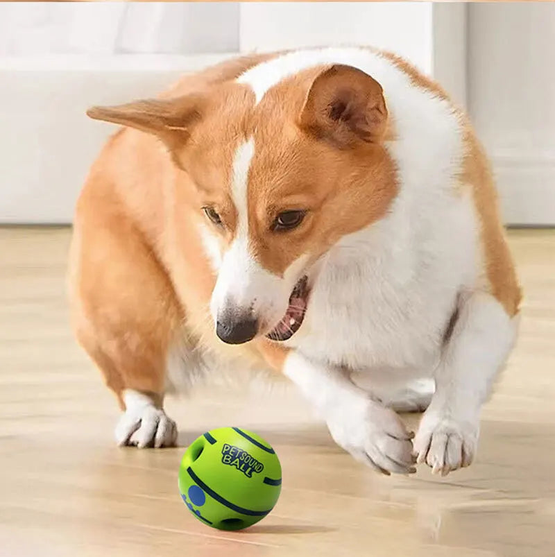Wobble Wag Giggle Glow Ball – Interactive Sound Dog Toy 🟢🐾