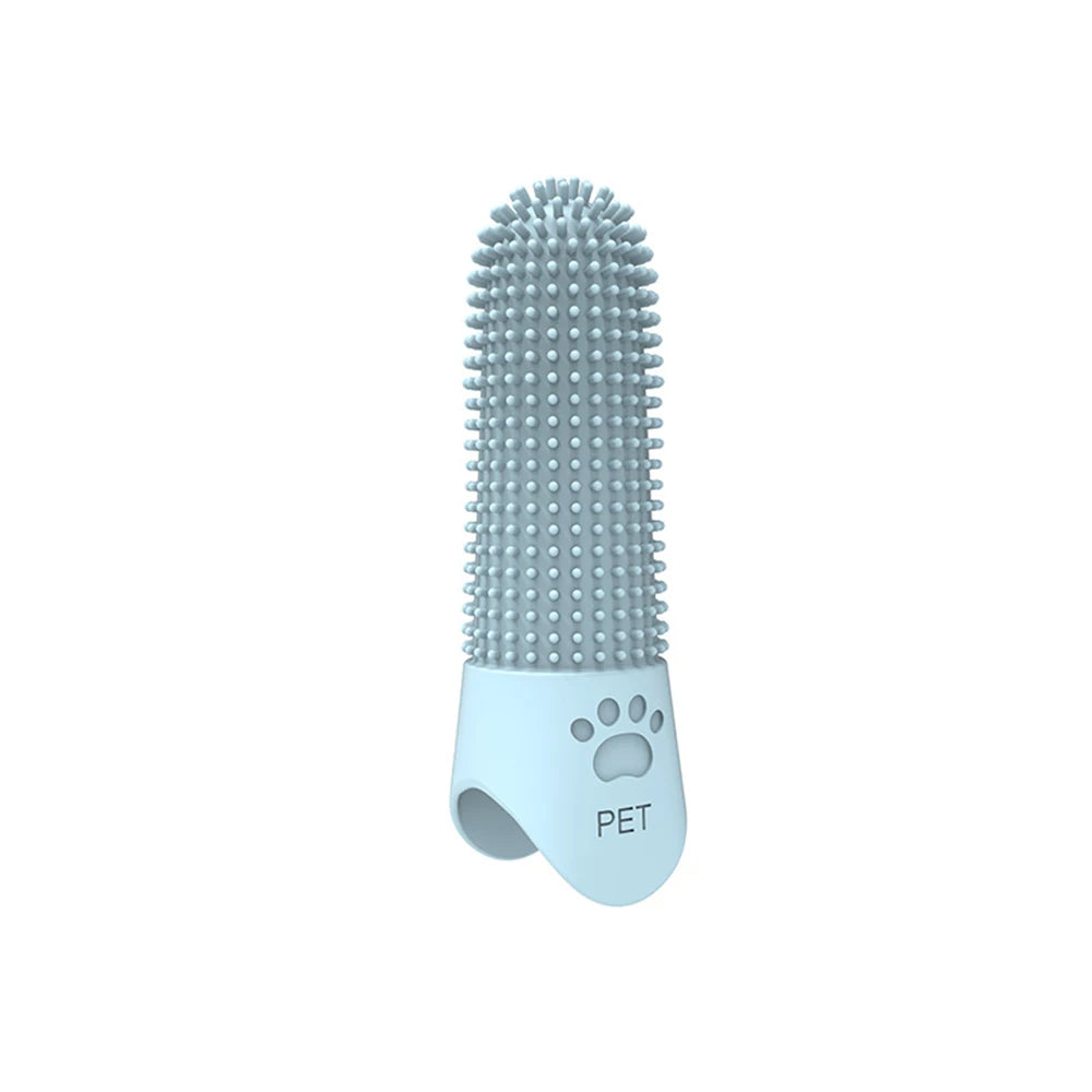Pet Silicone Finger Toothbrush – Tartar & Plaque Remover for Cats & Dogs