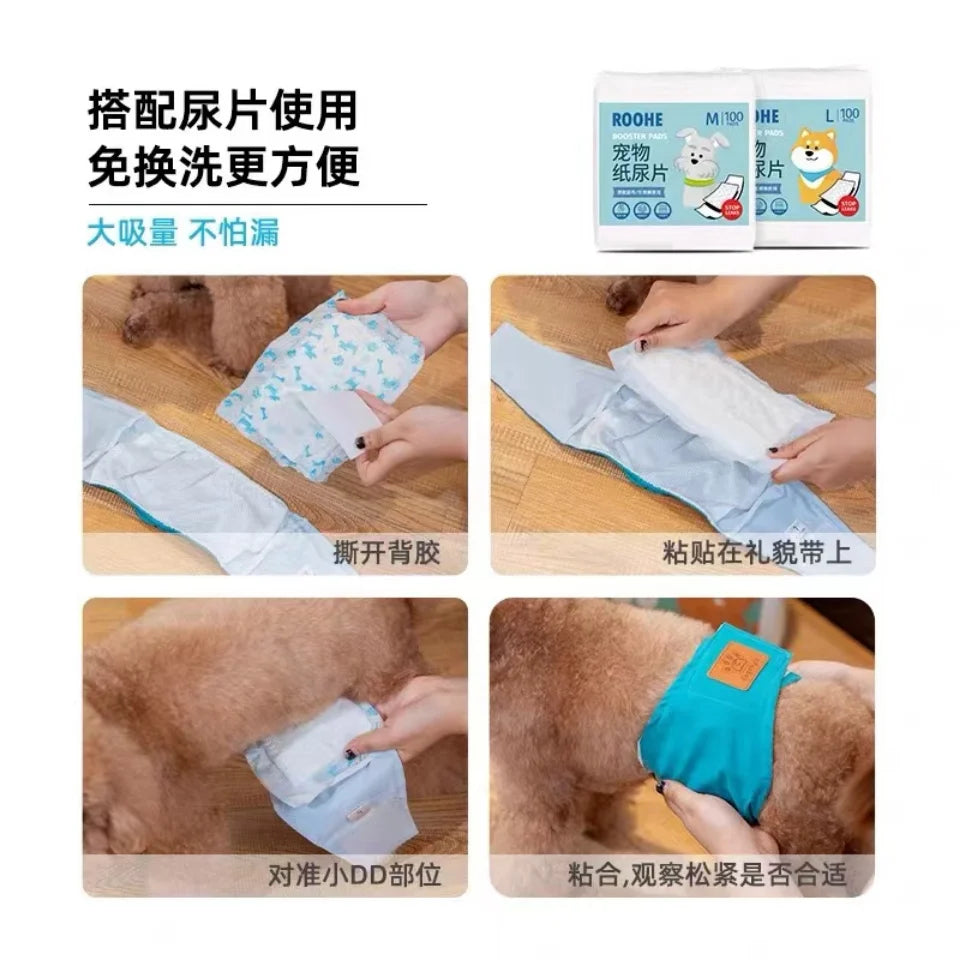 Washable Dog Diaper Shorts – Female Sanitary Panties for Menstruation