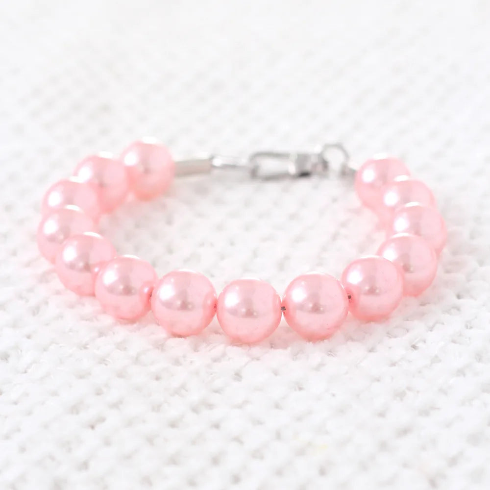 Elegant Imitation Pearl Pet Collar – Durable Decorative Necklace for Small Dogs & Cats