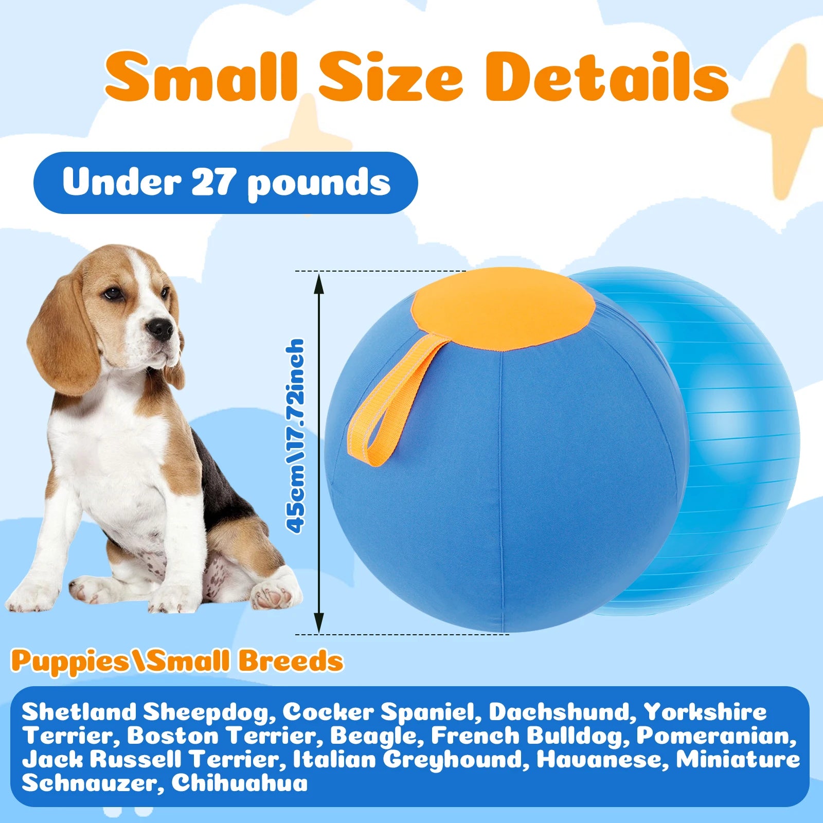 Durable Inflatable Herding Ball for Dogs – Outdoor Interactive Self-Play Training Toy for Active