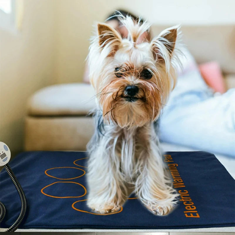 Waterproof Electric Pet Heating Pad – Adjustable Temperature Winter Warmer Blanket for Dogs & Cats