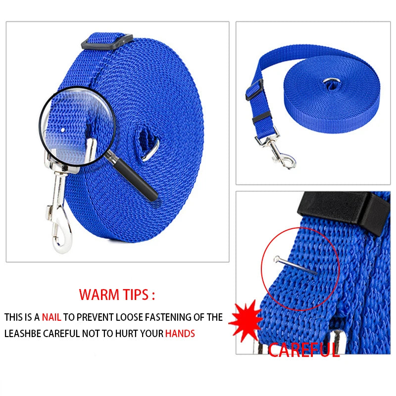 🐶 Nylon Dog Training Leash – Durable Walking & Traction Rope for Small & Large Dogs (1.5M–10M)