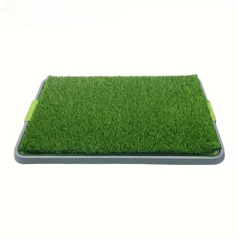 Artificial Grass Dog Potty Pad – Large Removable Pet Toilet with Anti-Splash Tray for Indoor Puppy Training