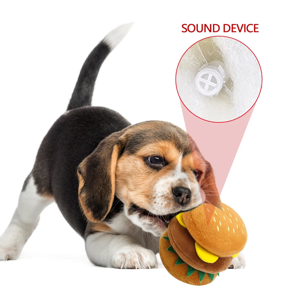 🐶 1Pc Pet Toys Fruit & Animal Cartoon Plush Squeaky Toy 🍓🐾