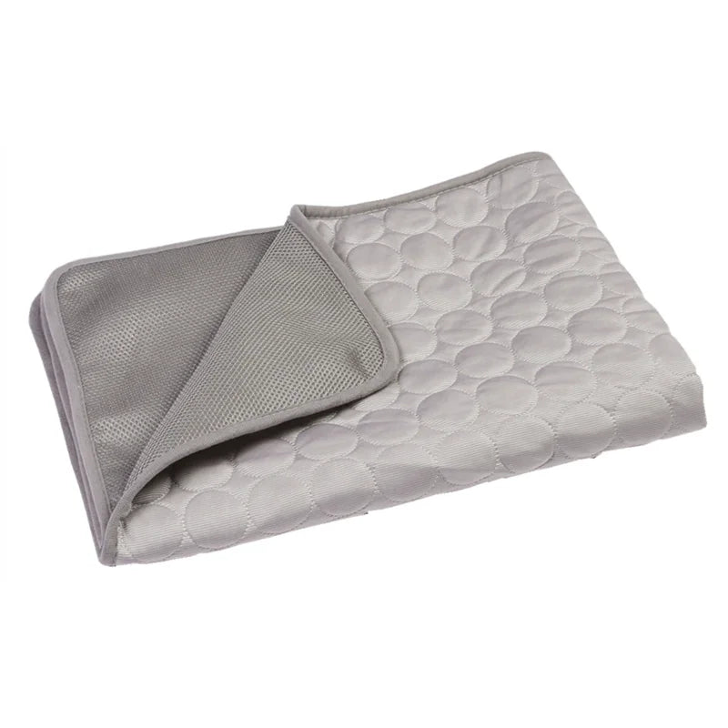 Large Dog Cooling Mat – Breathable Summer Pet Pad for Dogs & Cats, Self-Cooling Kennel Blanket