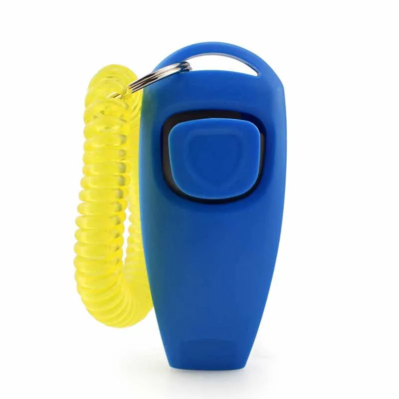 2-in-1 Pet Clicker & Dog Training Whistle with Key Ring – Obedience Training Tool for Dogs & Cats