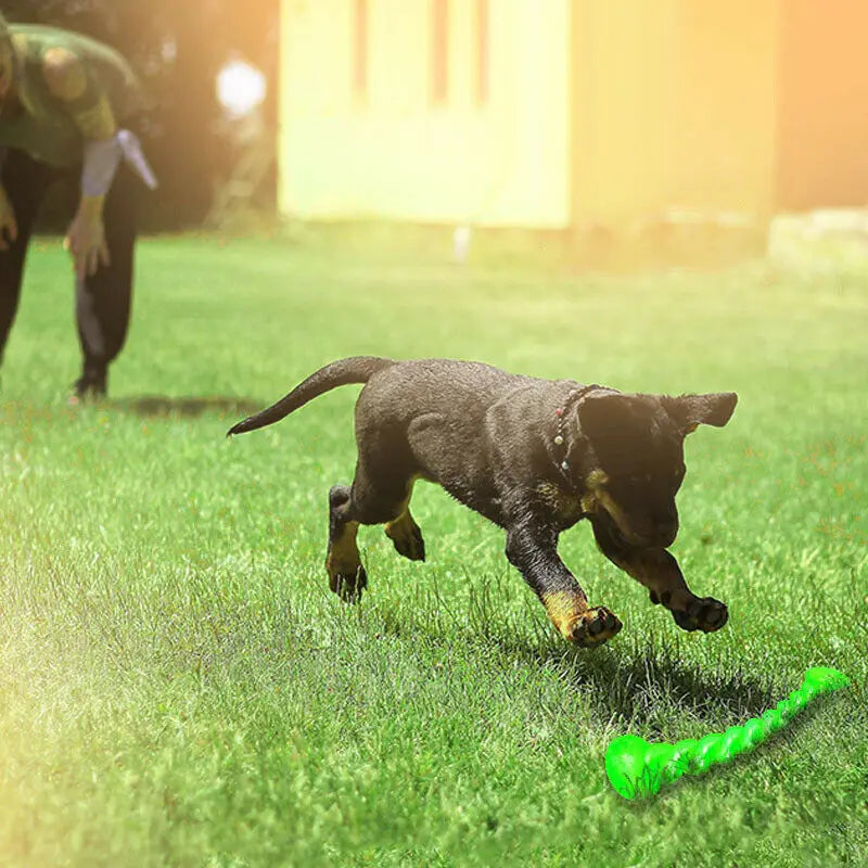 Durable Rubber Dog Chew Stick – Teeth Cleaning Training Toy 🐾🦴