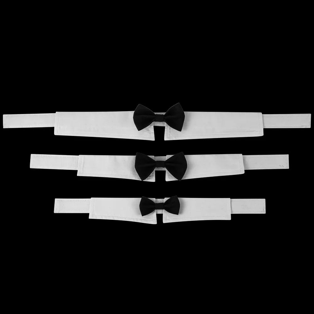 🎩 Sucado Adjustable Dog & Cat Formal Necktie – Tuxedo Bow Tie Collar for Weddings, Parties & Holidays 🐾💐