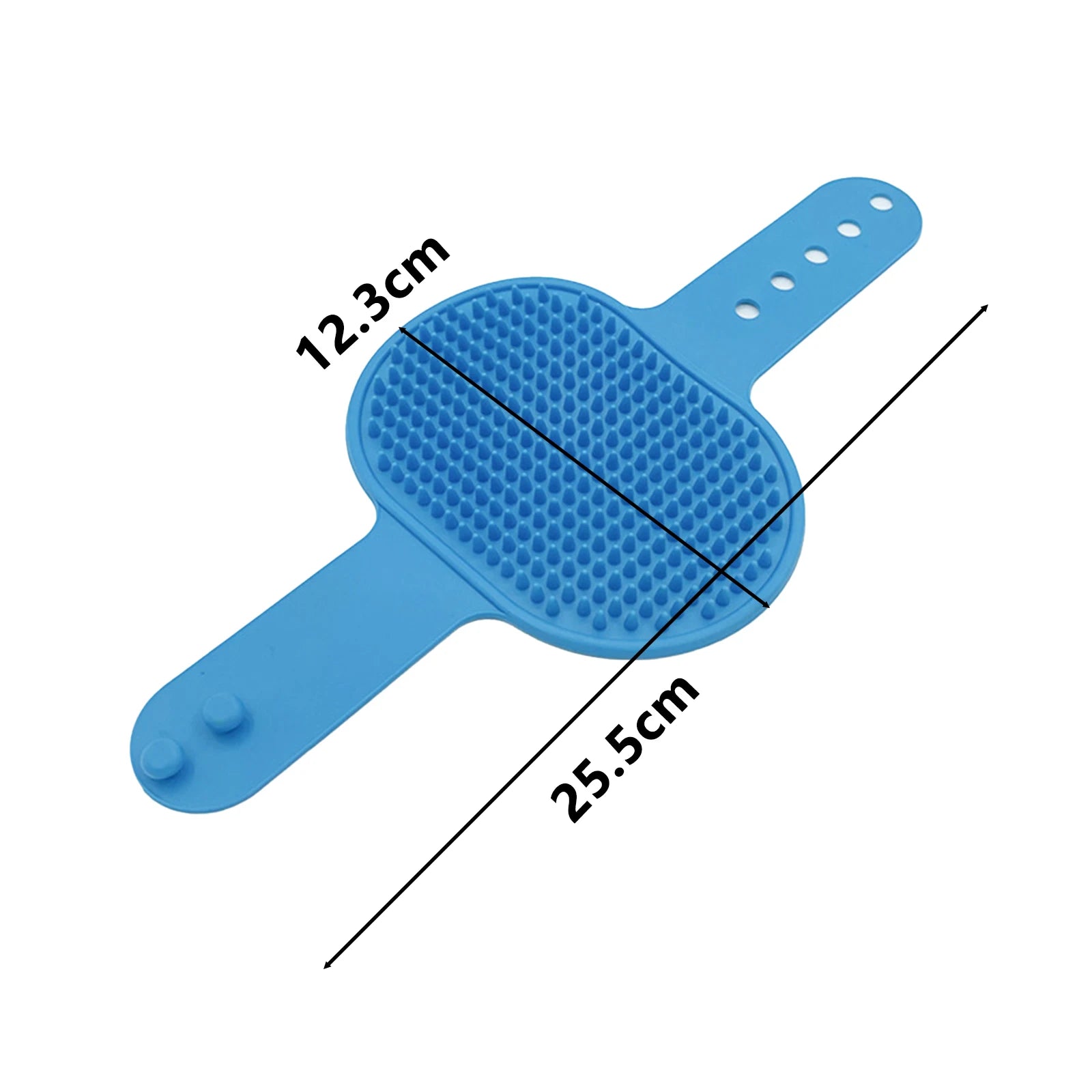 Soft Rubber Pet Grooming Brush – Hair Removal & Massage Glove for Dogs and Cats