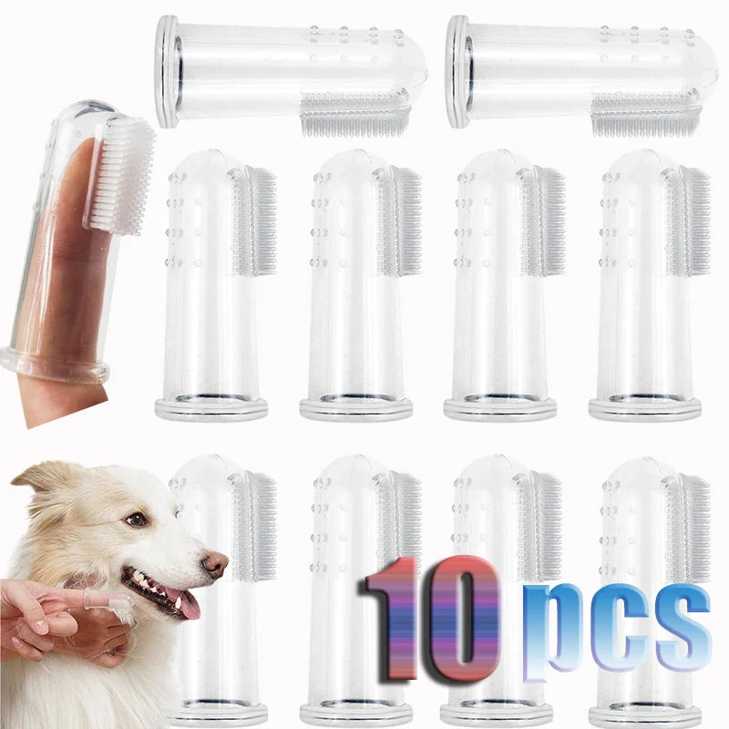 Super Soft Finger Toothbrush for Dogs & Cats – Gentle Pet Dental Cleaning Tool