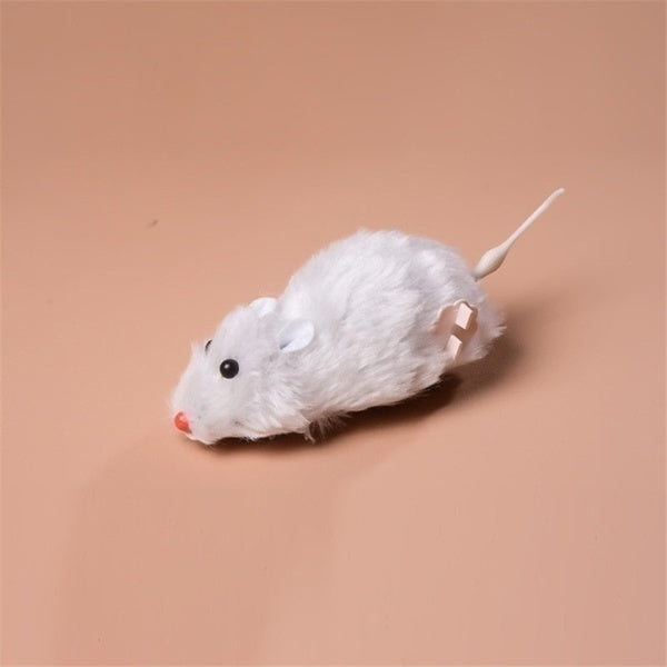 Lifelike Plush Running Mouse Toy for Cats & Dogs – Random Color, Fun Gift