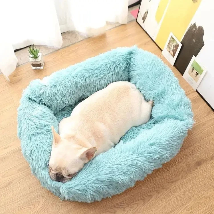 Winter Plush Rectangle Dog Bed – Warm Pet Sofa Mat for Small, Medium & Large Dogs & Cats