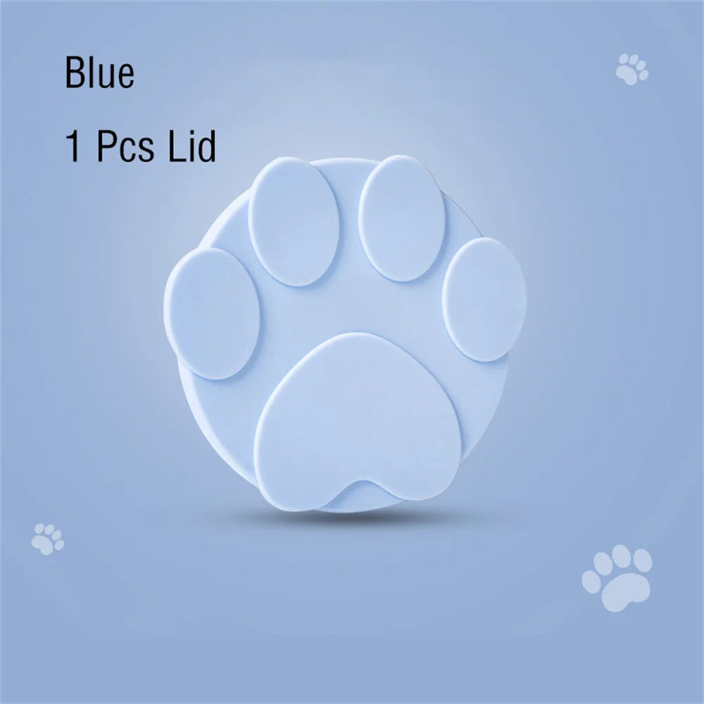 🥫 Portable Silicone Pet Can Lid with Spoon – 3-Ring Food Sealer