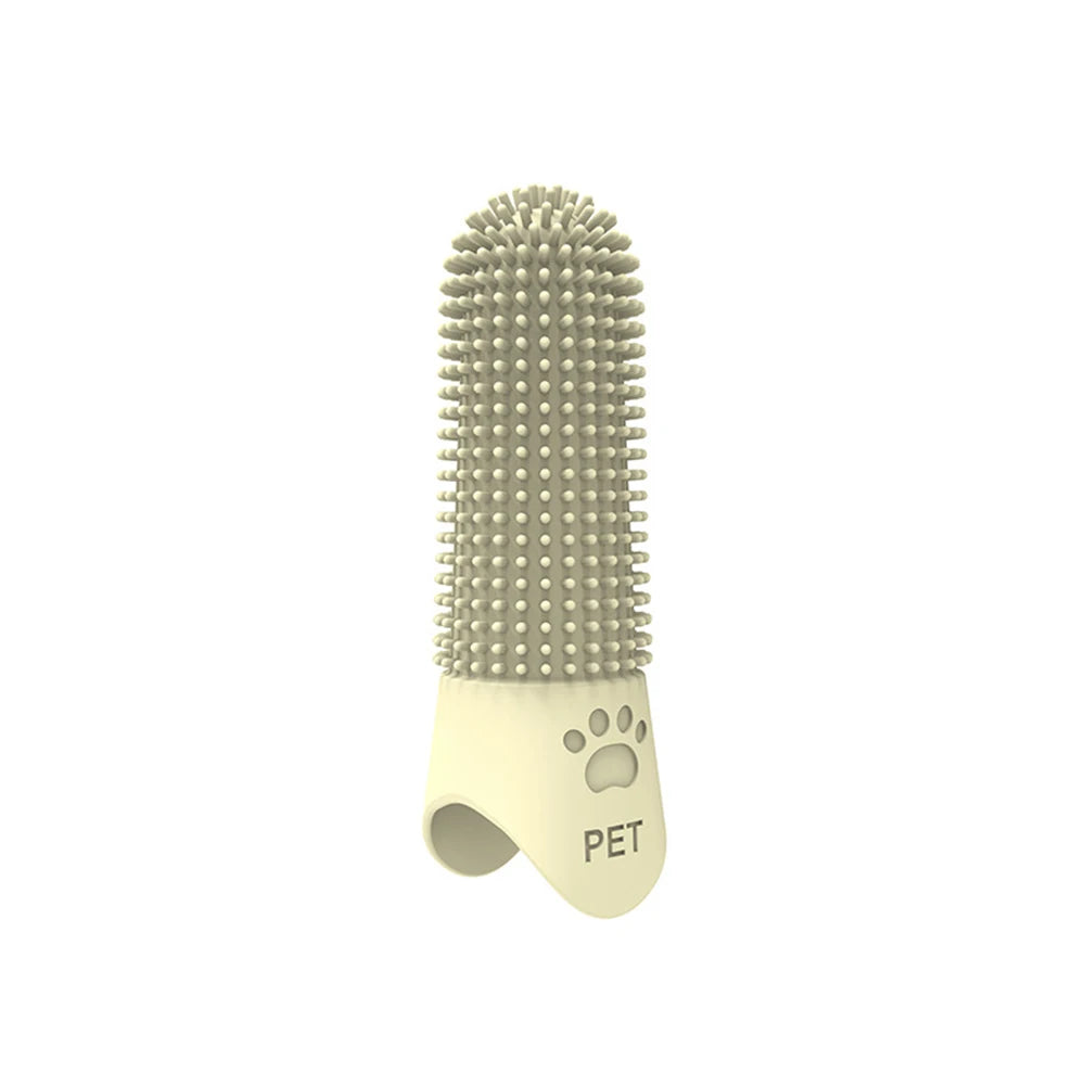 Pet Silicone Finger Toothbrush – Tartar & Plaque Remover for Cats & Dogs