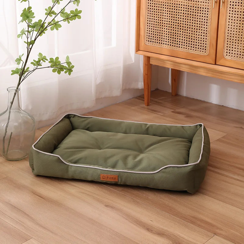 Waterproof Dog Bed – All-Season Oxford Fabric Pet Bed with Thickened PP Cotton Filling