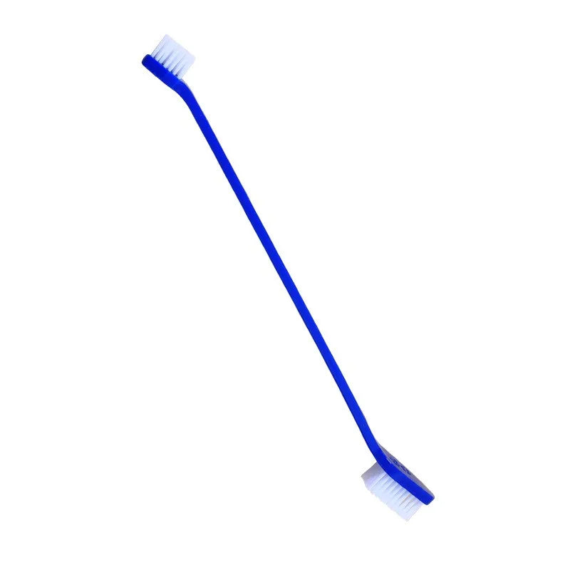 5pcs/set Long Handle Double-Head Pet Toothbrush – Soft Bristle Dog & Cat Teeth Cleaning Oral Care Kit
