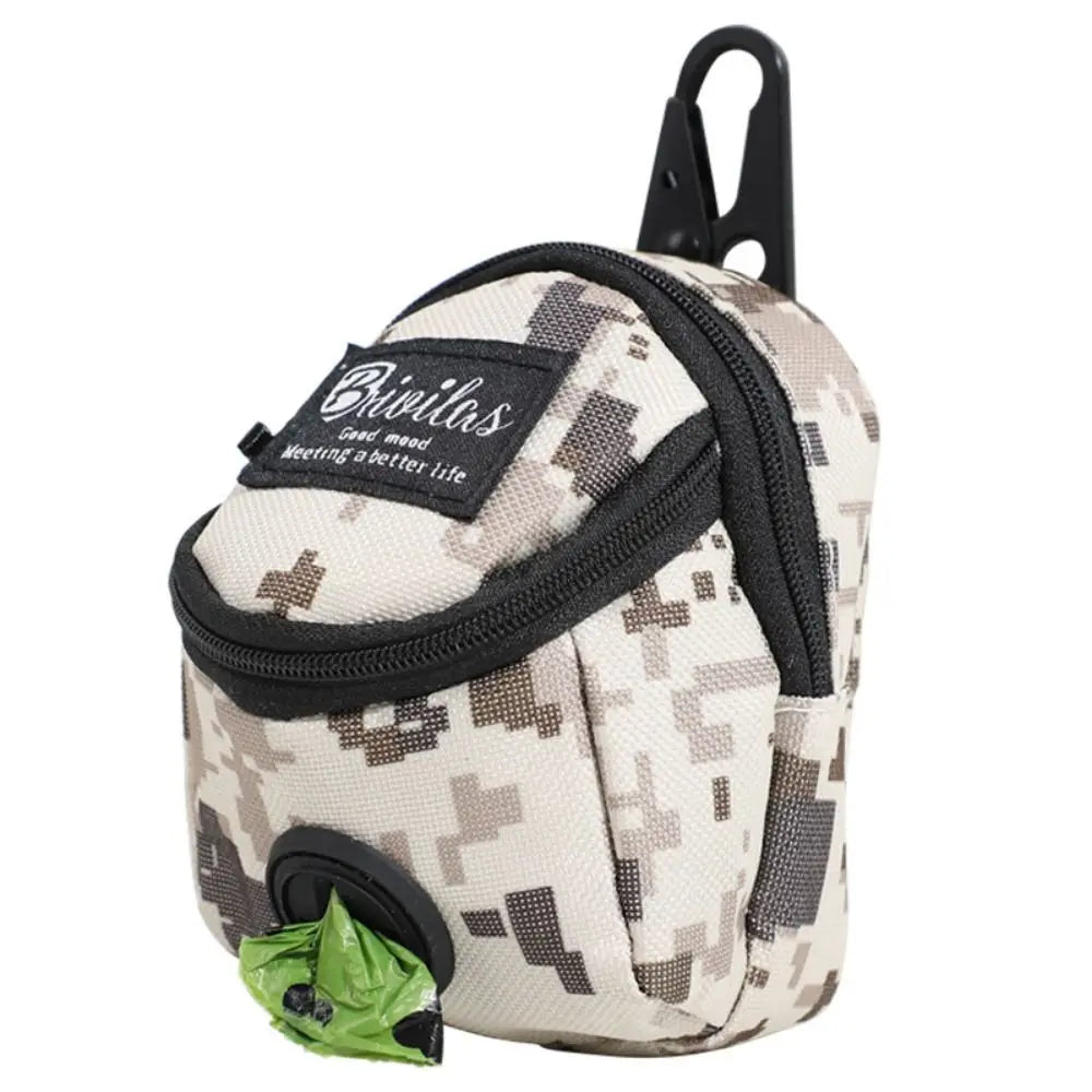 Portable Dog Training Treat Pouch – Outdoor Dog Snack Bag with Waist Strap & Poop Bag Holder