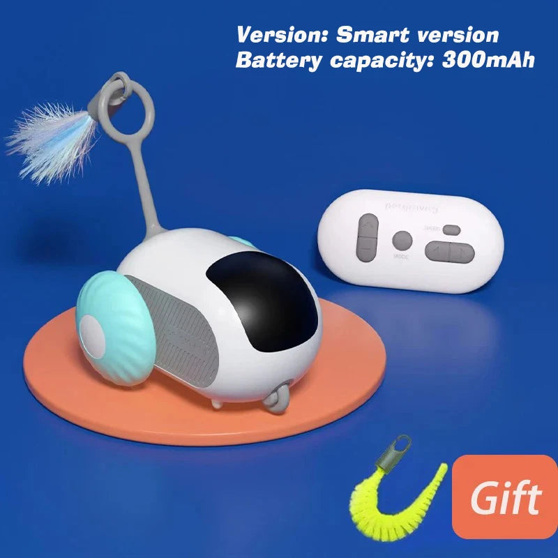 Smart Rechargeable Moving Electric Cat Toy – Remote-Controlled Interactive Training Car