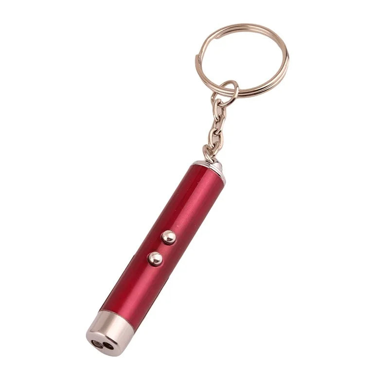 2-in-1 Mini Red Light Laser Pointer LED Torch – Cat & Dog Training Interactive Pet Toy Pen