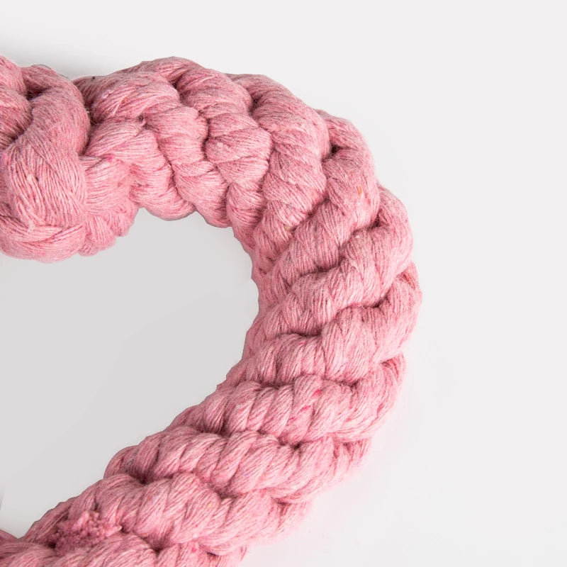 Rope Ball Dog Toy – Durable Cotton Chew & Tooth Cleaning 🐾⚽