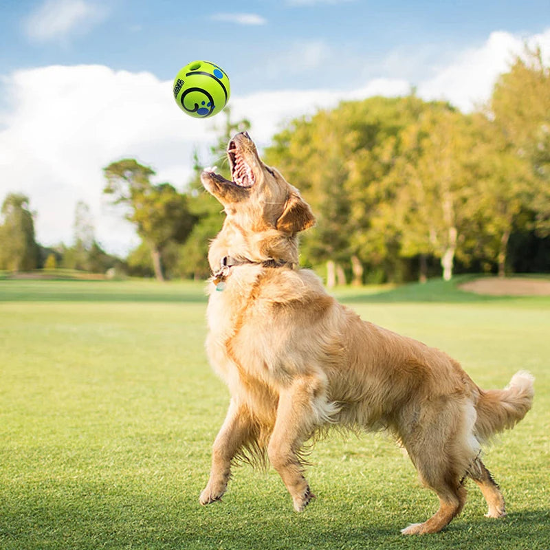 Wobble Wag Giggle Glow Ball – Interactive Sound Dog Toy 🟢🐾