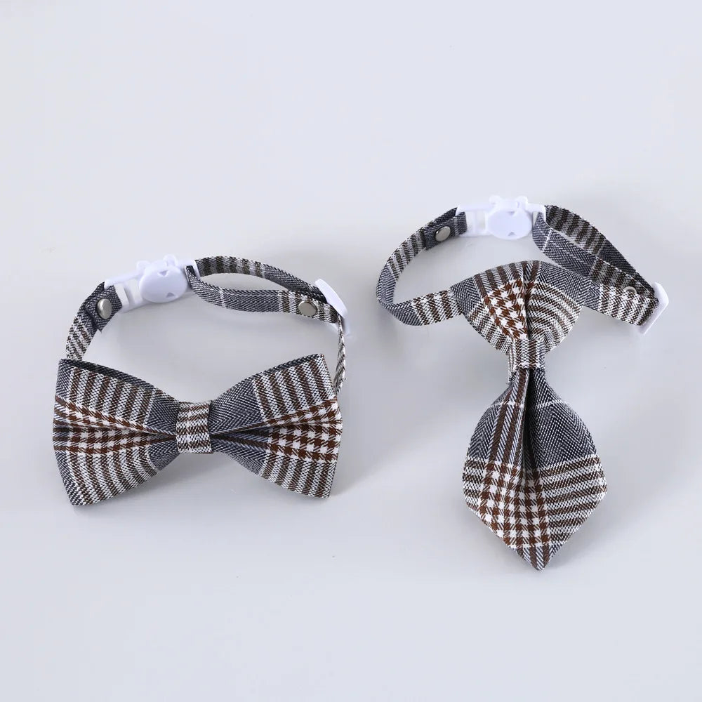 Adjustable Pet Bow Tie – Formal Breakaway Neck Tie Collar for Small Dogs & Cats