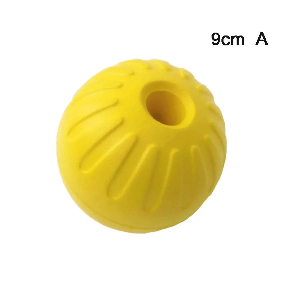 7cm/9cm Yellow Indestructible Rubber Ball Dog Toy