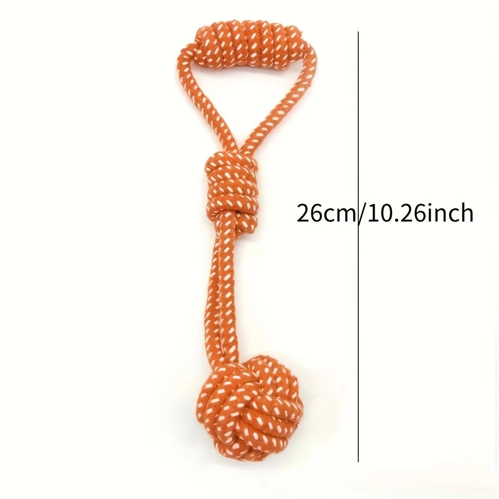Durable Cotton Rope Dog Toy – Chew, Training & Dental Care 🐾🪢