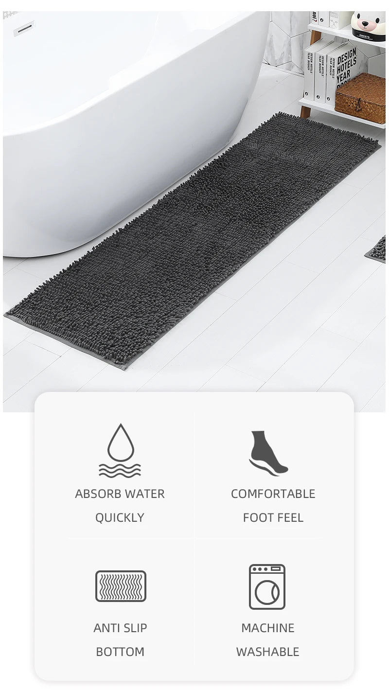 Chenille Plush Pet Mat – Soft Absorbent Dog & Cat Bed Pad, Cozy Seat Cushion for Crates, Bathroom & Pet Lounging