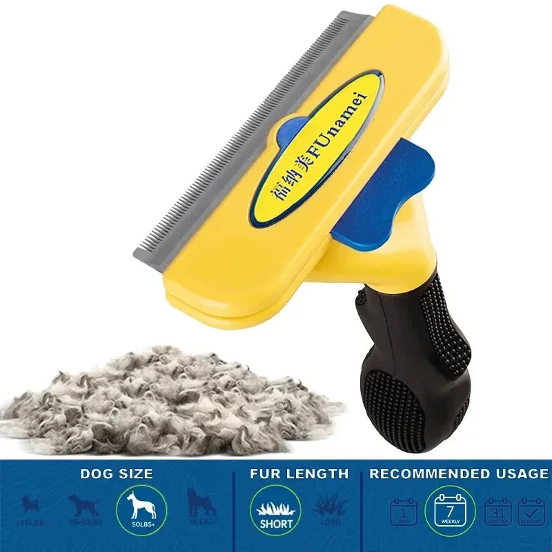 Large Dog Grooming Comb – Hair Remover & Massage Brush