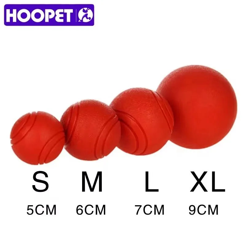 HOOPET Rubber Dog Ball – Bite-Resistant Toy for Small to XL Dogs