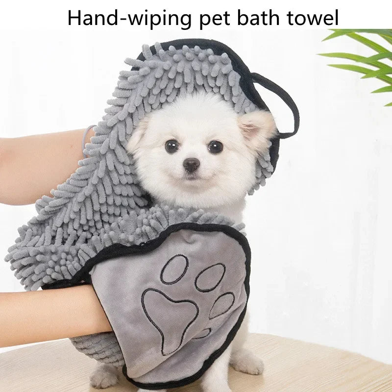Super Absorbent Quick-Dry Pet Bath Towel – Large Towel for Dogs & Cats