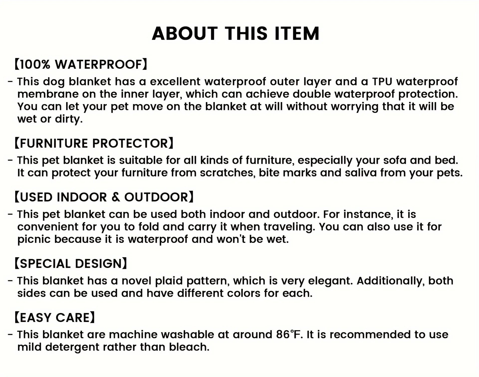 Anti-Leaking & Non-Slip Dog Bed Cover