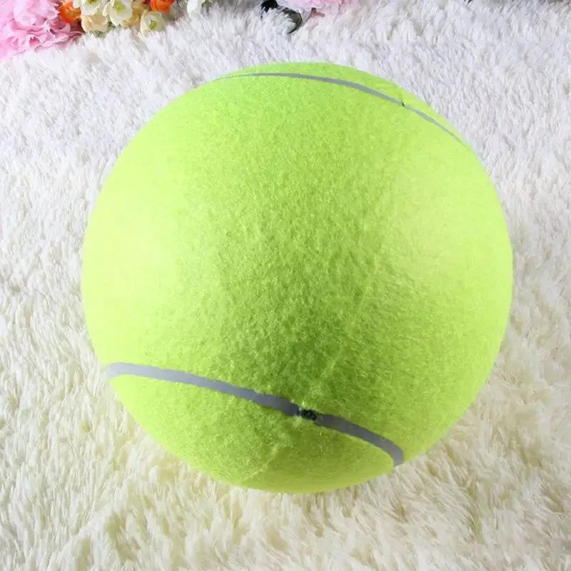 Jumbo Dog Tennis Ball – 7/8/9.5" Plush Chew Toy for Large Dogs & Training