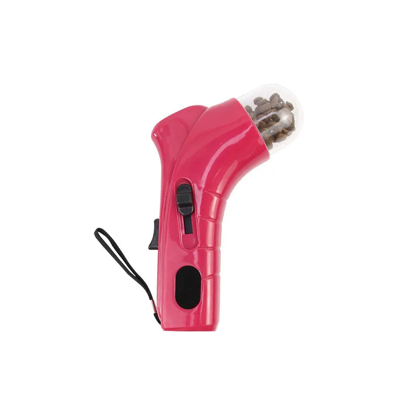 Dog Treat Launcher Toy – Portable Interactive Snack Feeder Gun for Training & Play